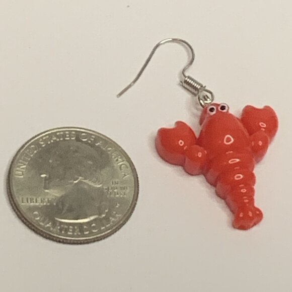 Lobster Earring, Funny Food Earring, Seafood Earring, Gift Idea, Shellfish - Picture 4 of 4